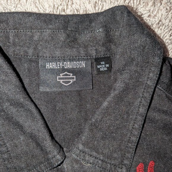Harley Davidson Jean Vest - Picture 4 of 8